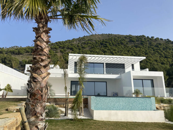 newly built sea view villa in Mijas